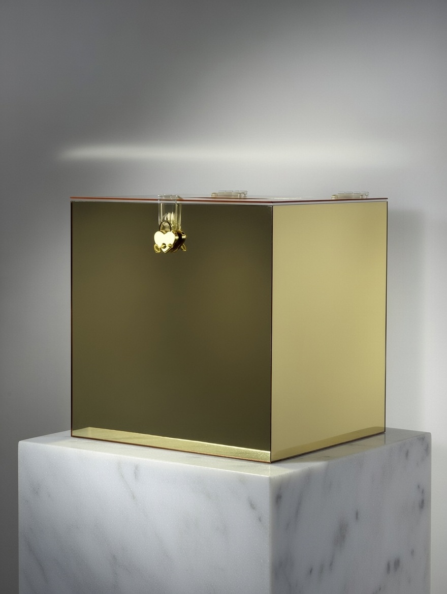 Akrilna kutija - Zlatna